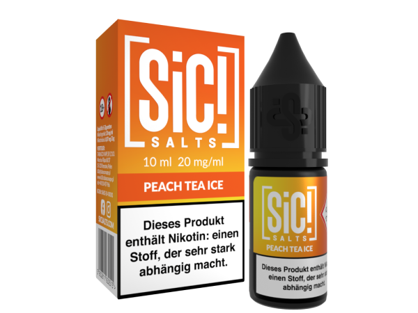 SIC! Peach IceTea Nikotinsalz Liquid 10ml 20mg (Steuer)