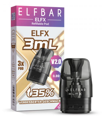 Elfbar Elfx Pod V2 0,6 Ohm 3ml 3er Pack