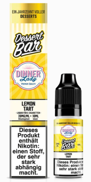 Dinner Lady Nikotinsalz Lemon Tart 10ml 20mg (Steuer)