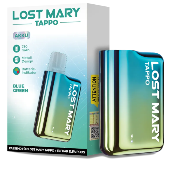 Lost Mary Tappo Akku 750 mAh blau-grün