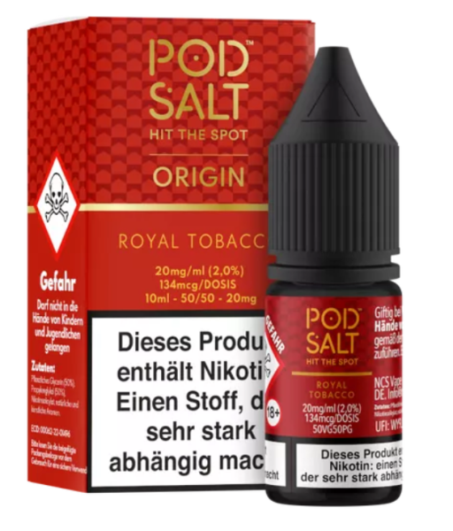 Pod Salt Origin Royal Tobacco 20 mg 10ml (Steuer)