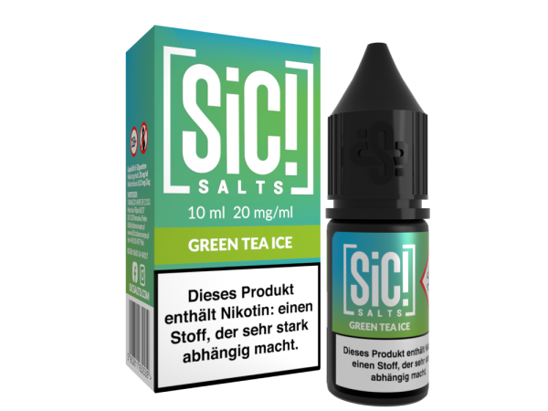 SIC! Green Tea Ice Nikotinsalz Liquid 10ml 20mg (Steuer)