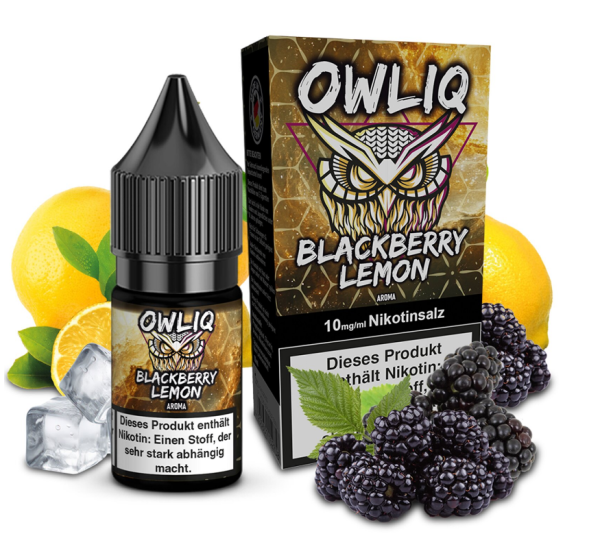 OWLIQ Blackberry Lemon Nikotinsalz Liquid 10ml 10mg (Steuer)