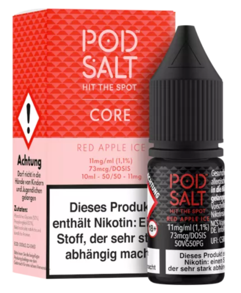 Pod Salt Core Red Apple Ice 11 mg 10ml (Steuer)