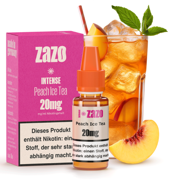 ZAZO Intense Peach Ice Tea Niksalt 20mg 10ml
