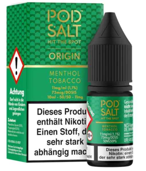 Pod Salt Origin Menthol Tobacco 11 mg 10ml (Steuer)