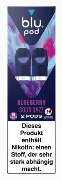 blu Pod Blueberry Sour Razz 18mg 2er Pack